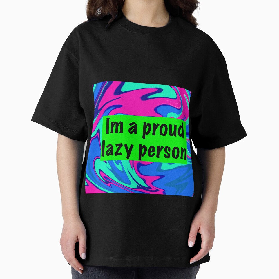 im a proud lazy person by sarina G Unisex , , , Long Sleeve Tee