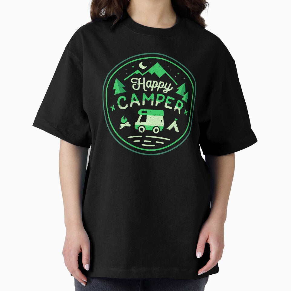 Happy Camper Modern by amandaflagg Unisex , , , Long Sleeve Tee