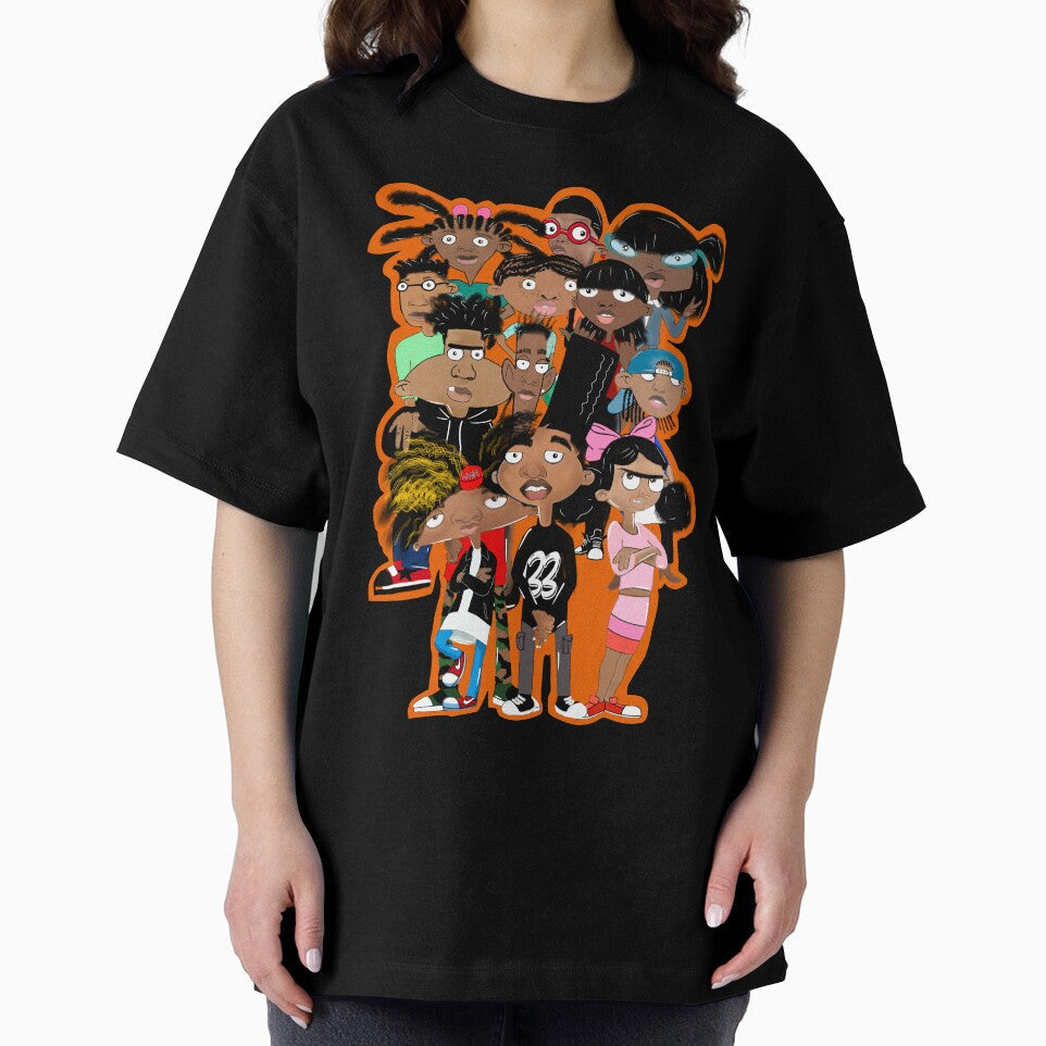 90s theme Afro Nostalgia by Dashtattoos Unisex , , , Long Sleeve Tee