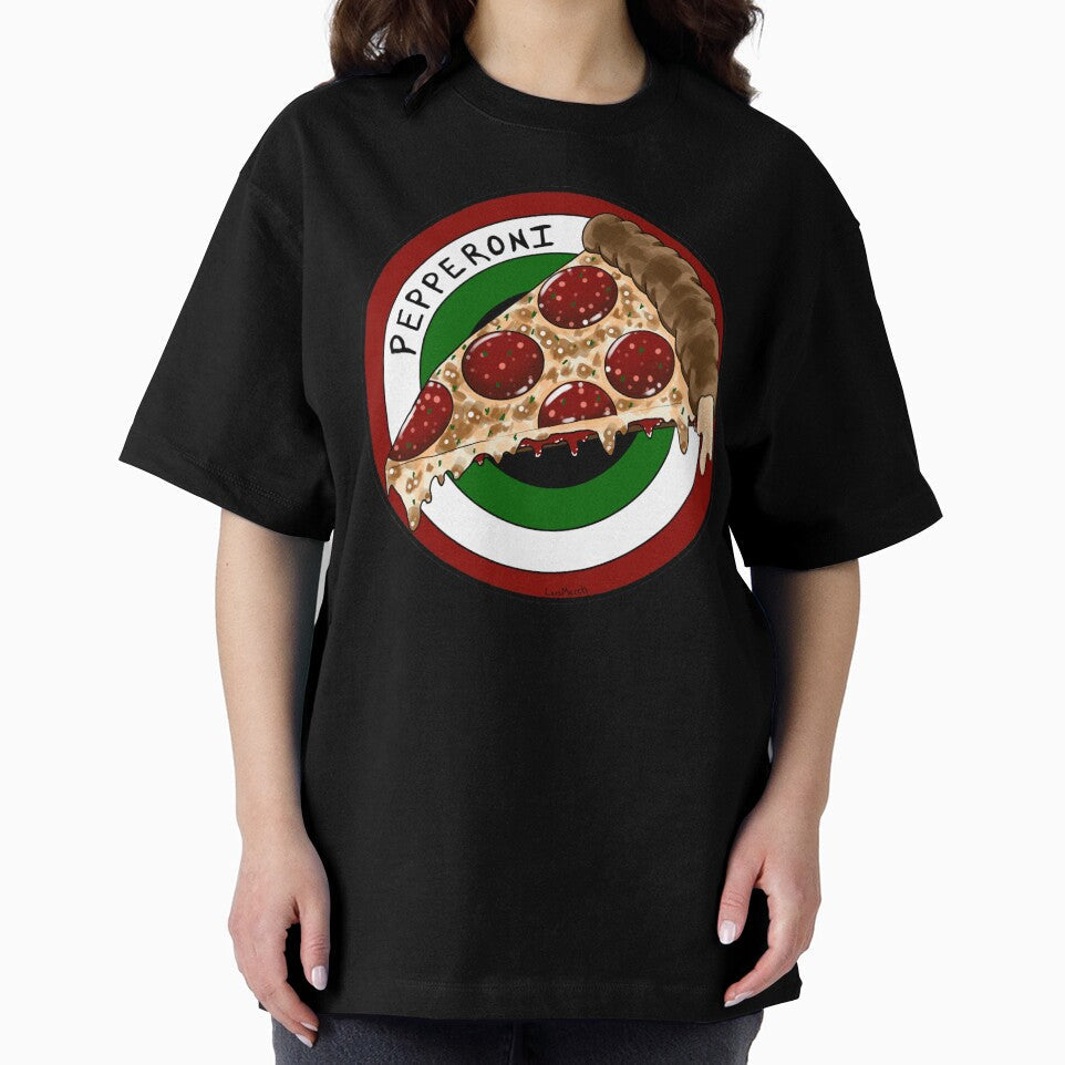 Pepperoni Slice of Pizza by LyAnMeArt Unisex , , , Long Sleeve Tee