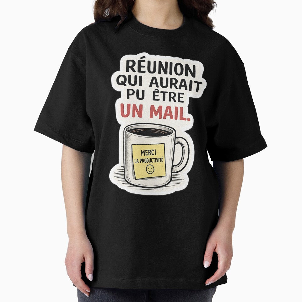 Meeting That Could Have Been an Email / Réunion Inutile by Va Comprendre Unisex , , , Long Sleeve Tee