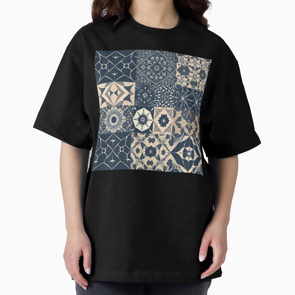 Decorative Shapes by HebaRK Studio Unisex , , , Long Sleeve Tee