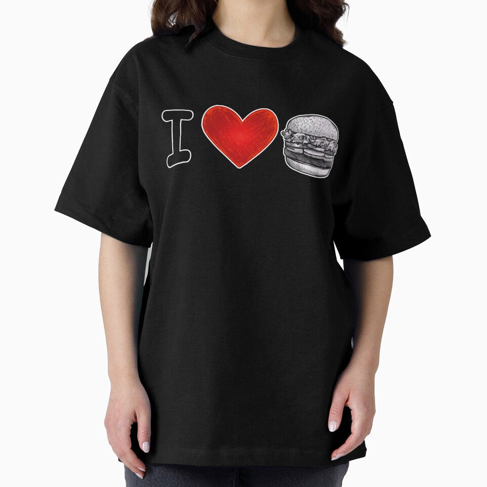 I LOVE BURGERS Black by Travis Scotti Unisex , , , Long Sleeve Tee