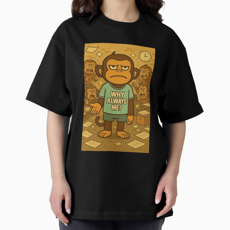 Office - Why Always Me by Monkeyneser Unisex , , , Long Sleeve Tee