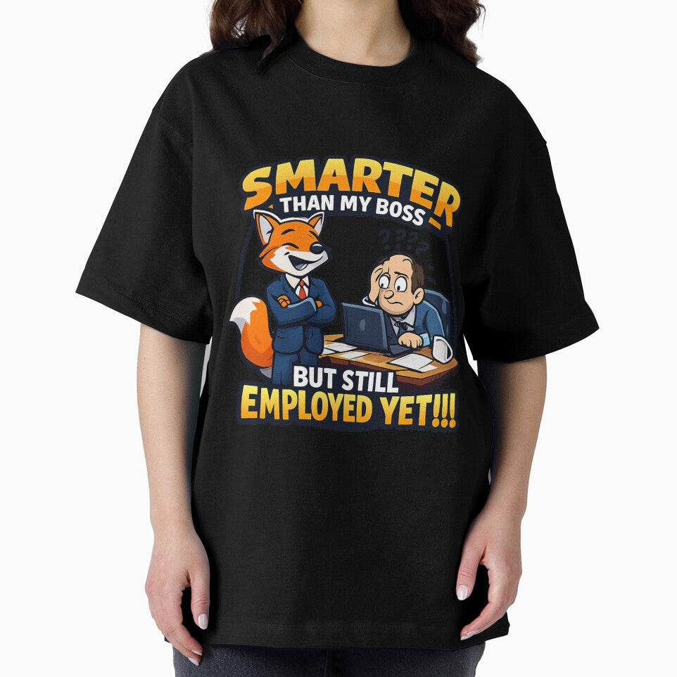 SMARTER THAN MY BOSS BUT STILL EMPLOYED .....YET by PERSPECTIVERED Unisex , , , Long Sleeve Tee