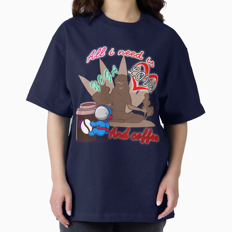 All i need is love and yoga and after dinner coffee cool shirt , cute accessories by Yushidesign