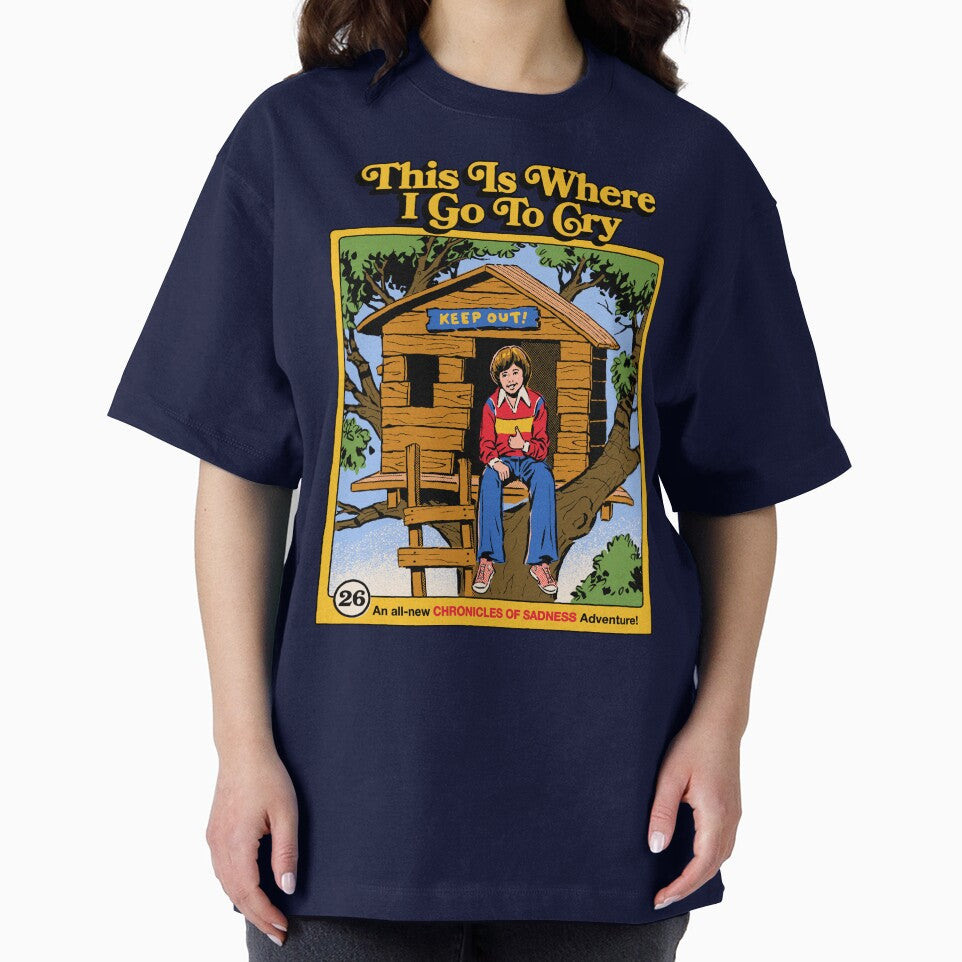 This Is Where I Go To Cry by Steven Rhodes Unisex , , , Long Sleeve Tee