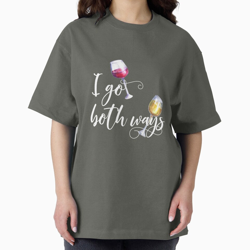 I Go Both Ways Red White Wine Lover by ColorFlowArt
