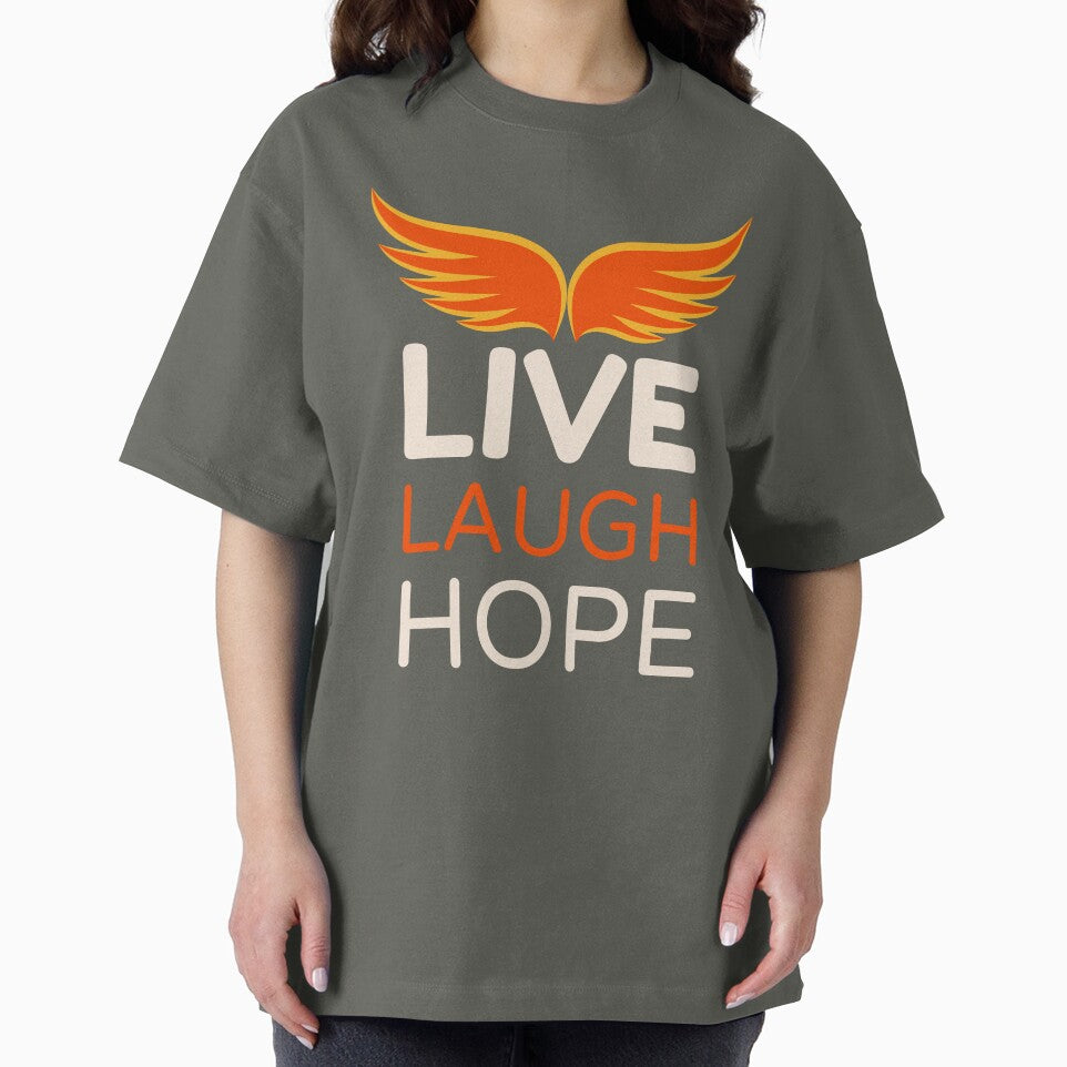 Live Laugh Hope - Short Motivational Quotes | Colorful Fashion Hope Typography by Delandor