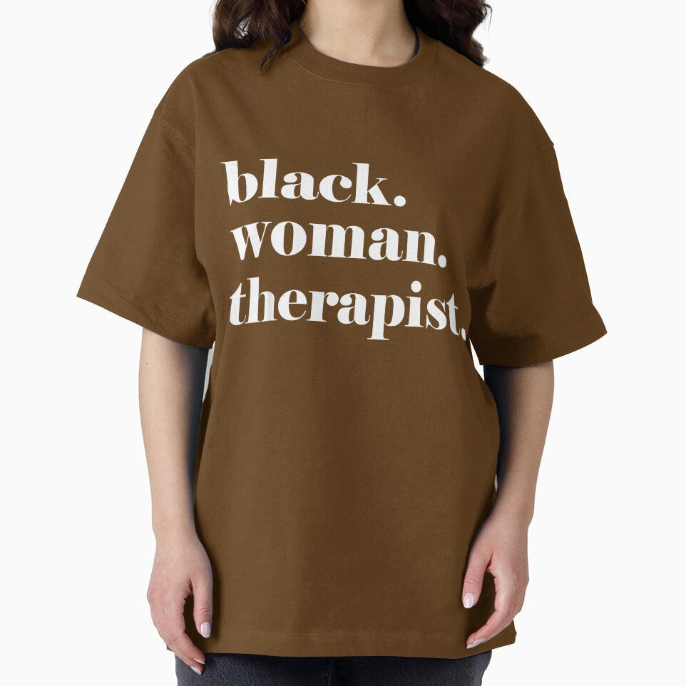 Black Woman Therapist, Black Counselor, Black Therapist by RKdrawings Unisex , , , Long Sleeve Tee