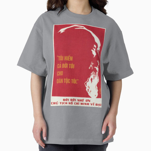 "I Give My Whole Life To My People" Old Vietnam Ho Chi Minh by retroposters Unisex , , , Long Sleeve Tee