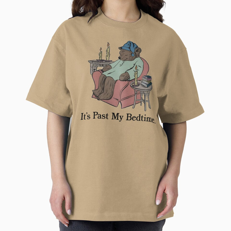 It's Past My Bedtime Sleepy Bear by fusedtees Unisex , , , Long Sleeve Tee