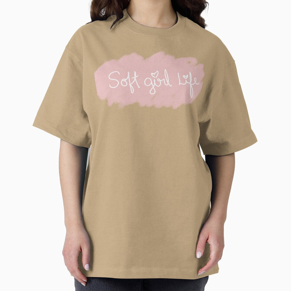 Soft Girl Life text by MY HAPPY PLACE Unisex , , , Long Sleeve Tee