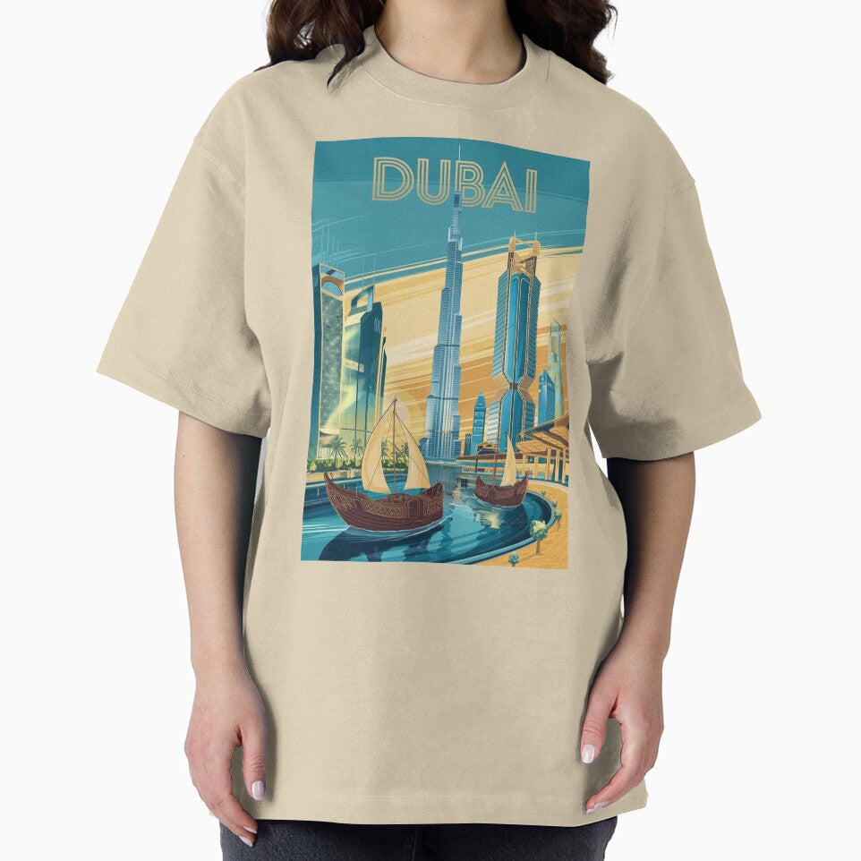 Dubai Vintage Travel Poster by TravelerRat
