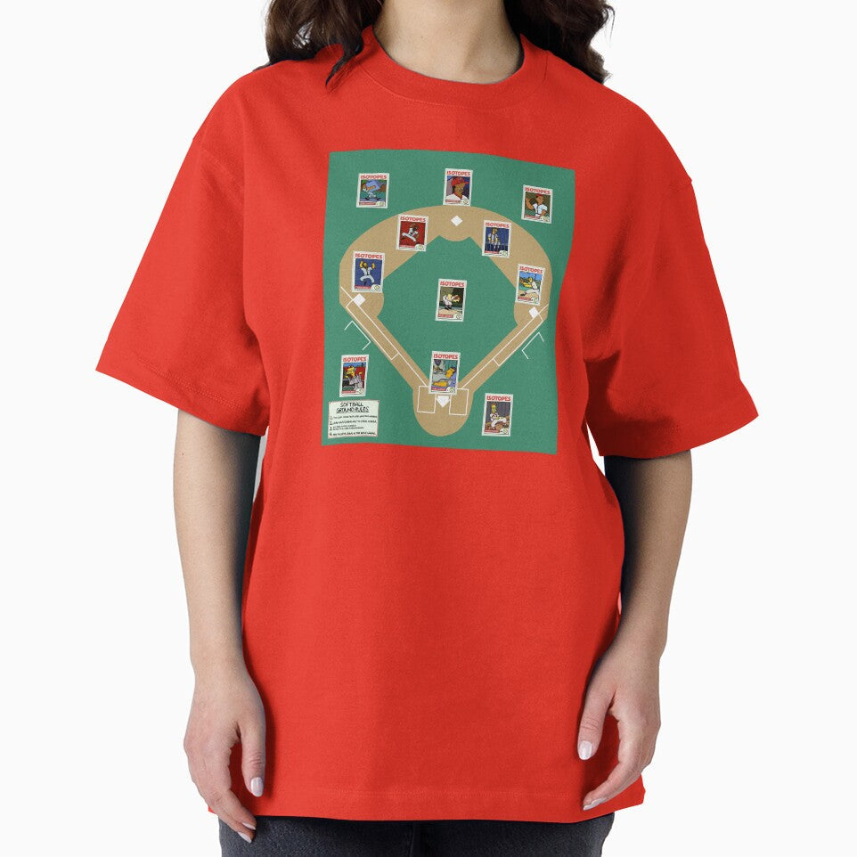 Isotopes Softball Starting 9 Card Collection by Bored Imagination Unisex , , , Long Sleeve Tee
