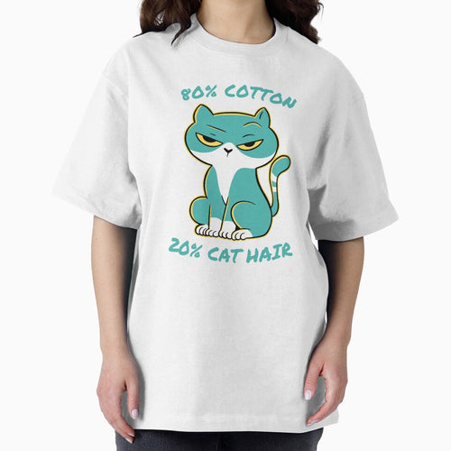 80% Cotton 20% Cat Hair Cat Design, Cat Lover Shirts, Pet Lover Shirt, Cat Owner Shirt, Cool Cat Shirts, Funny Cat Mom Design, Funny Cat Dad Design by lach3