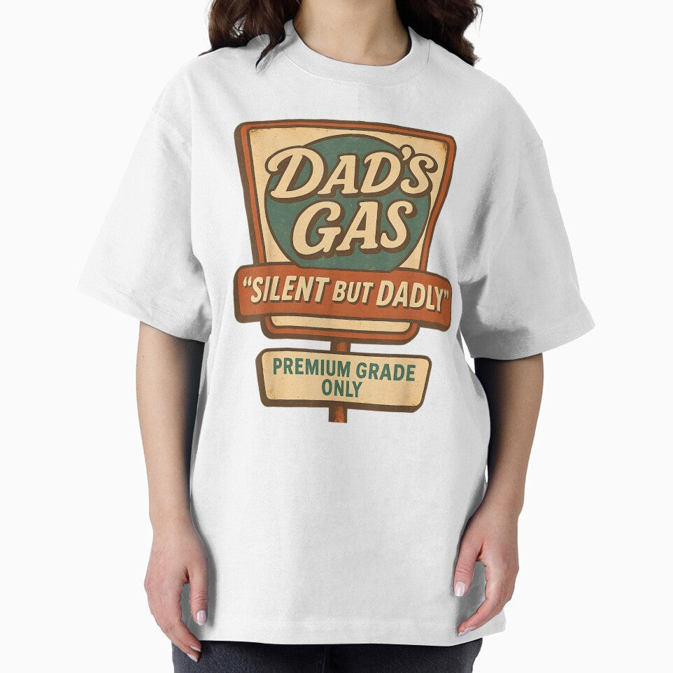 Dad’s Gas Funny Dad Joke by SaryaSmyth19 Unisex , , , Long Sleeve Tee