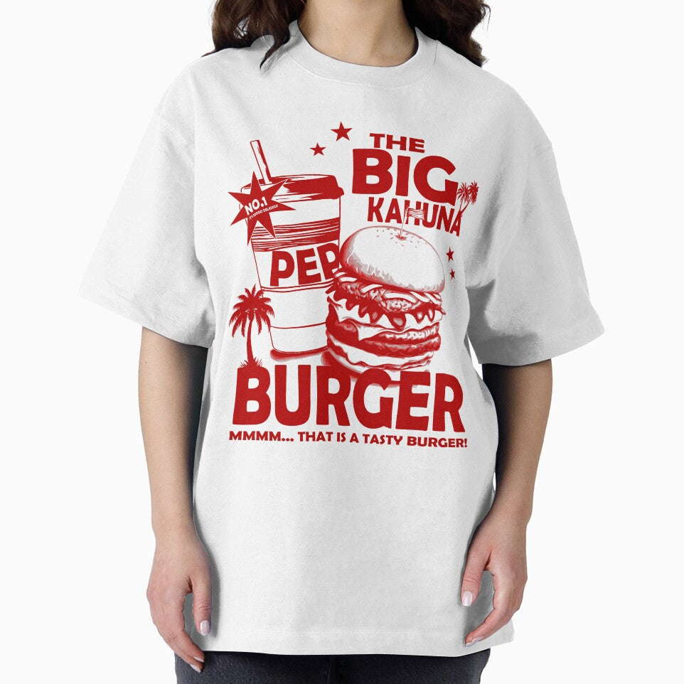 Big Kahuna Burger Red by Art-Curator Unisex , , , Long Sleeve Tee