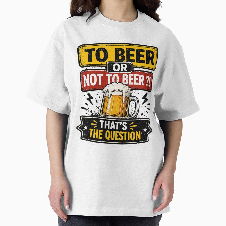 To Beer Or Not To Beer? Funny Beer Sticker by LazyMoodStudio