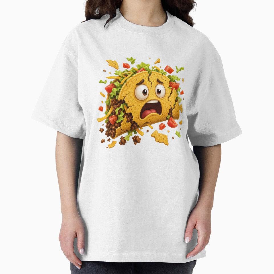 Scared Taco Falling Apart Cartoon by jgvisualarts