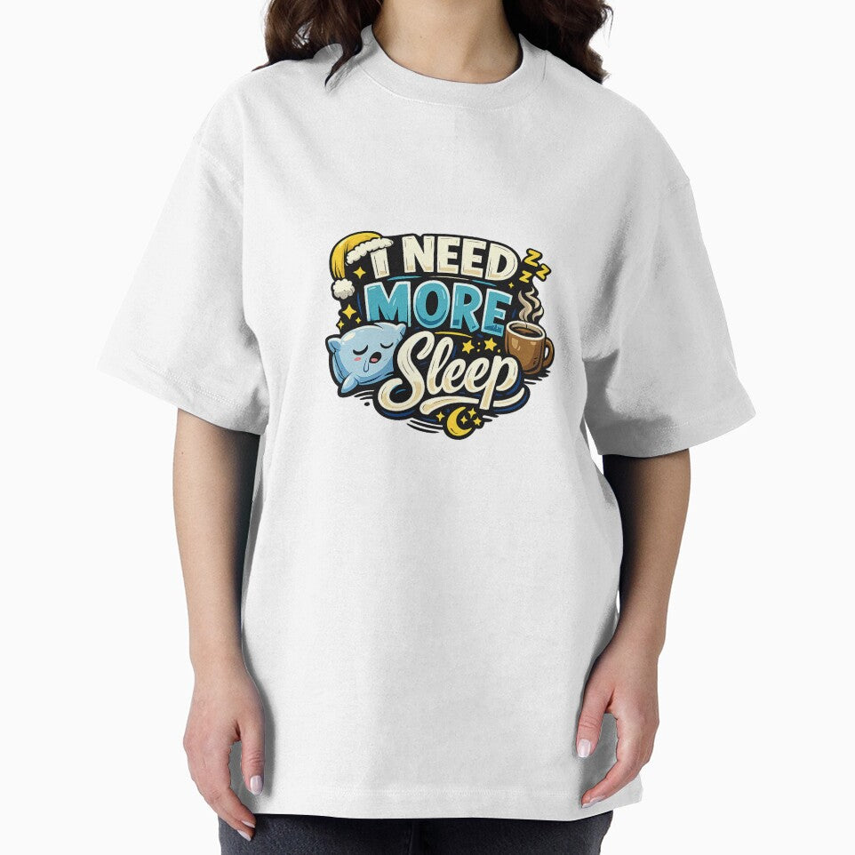 I Need More Sleep Funny Quote – Tired Introvert Humor Design for Coffee Lovers & Sleepy People by ArtWaveStudio8