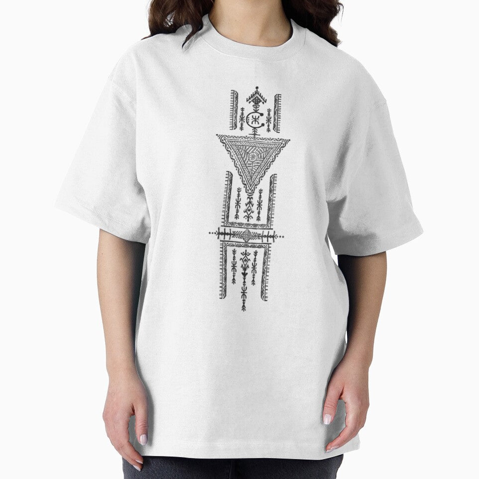 Boho Amazigh Tribal Geometric Pattern – Berber Ethnic Minimal Design by wecrea