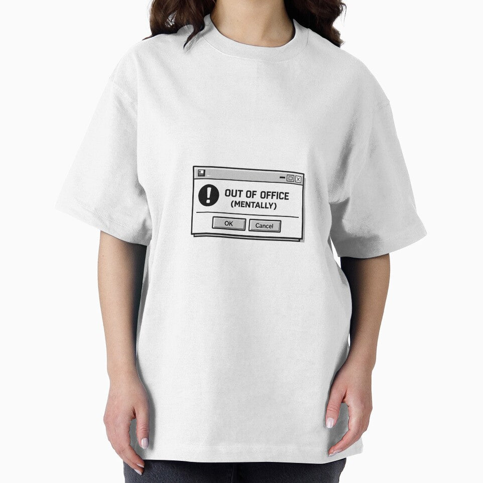 Out of Office (Mentally) – Funny Work Humor Shirt by DesignTeamHub Unisex , , , Long Sleeve Tee