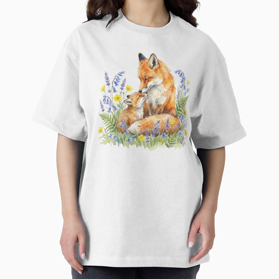 Fox Mom and Pup by Roy & Tiffany