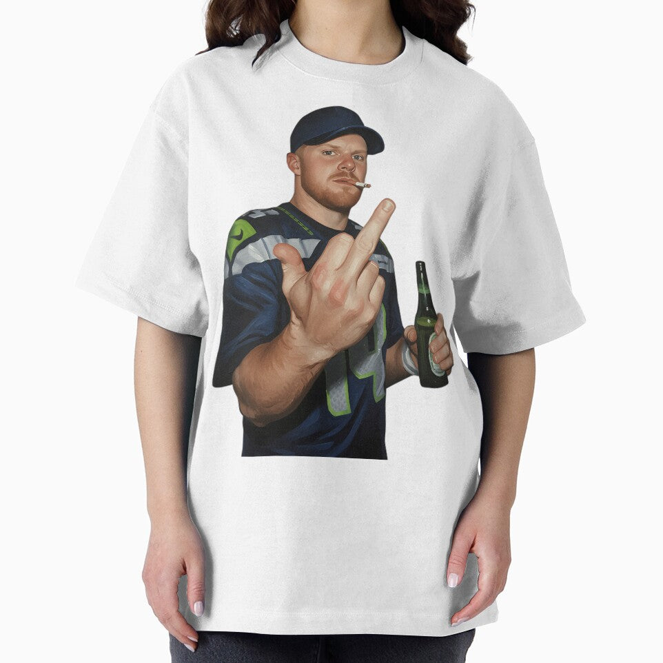 Meme Sam darnold Middle Finge bLACK 90s by J-Mindful