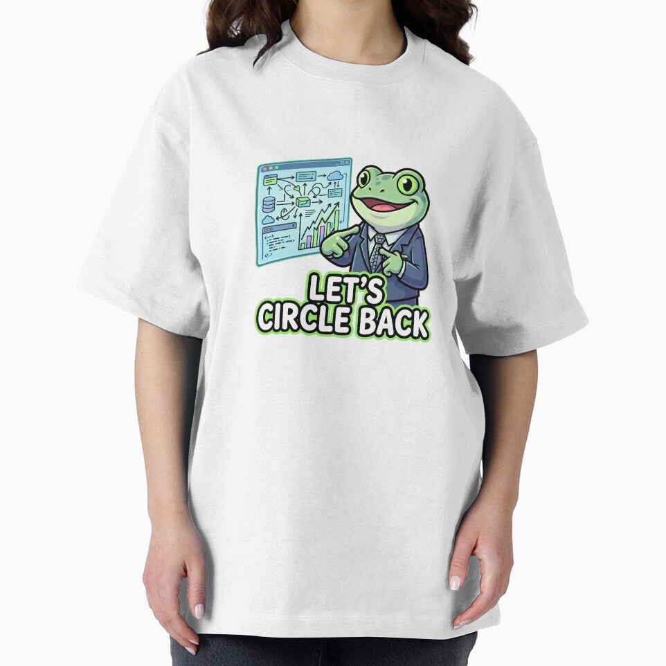 Let's Circle Back Corporate Humor Business Frog by Urben Loop