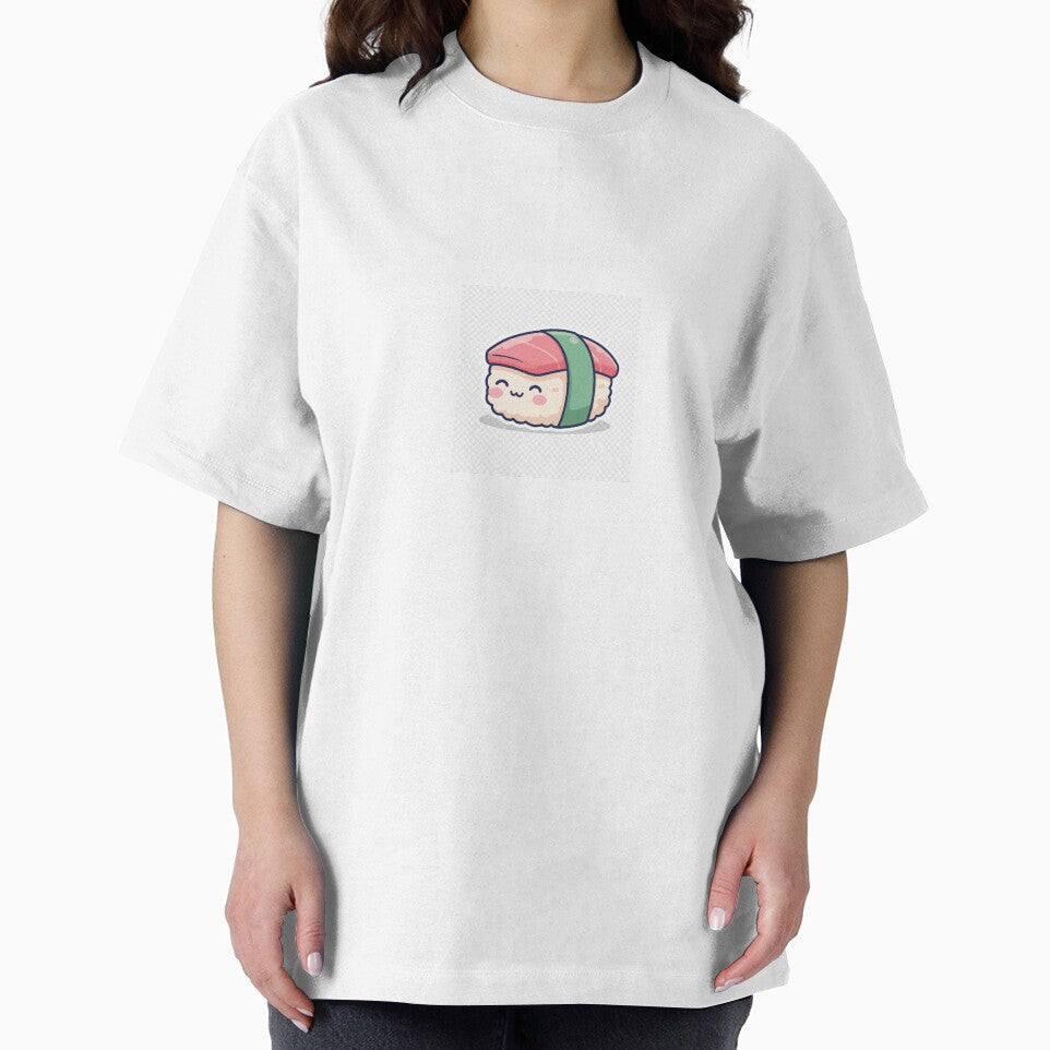 Kawaii Sushi Cute Sticker – Minimalist Japanese Food Cartoon, Pastel Aesthetic by mayatA-rt