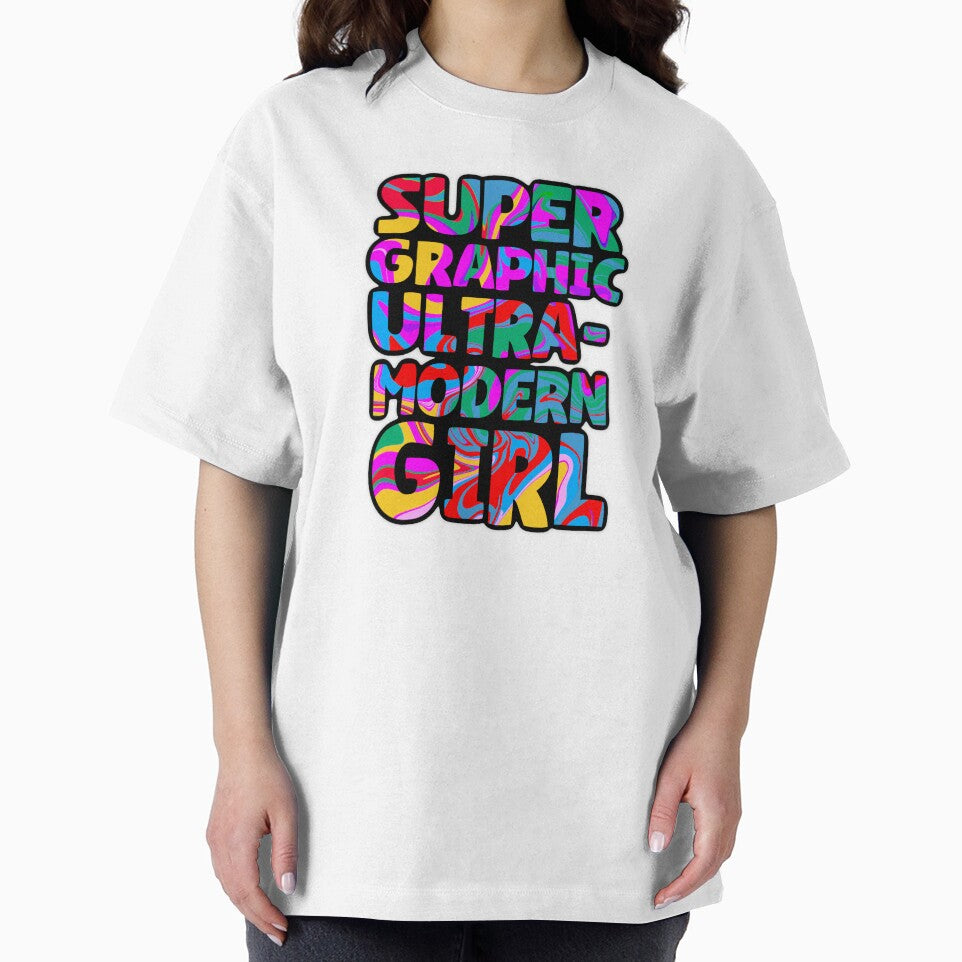 Super graphic ultra modern girl by brittanybusch Unisex , , , Long Sleeve Tee