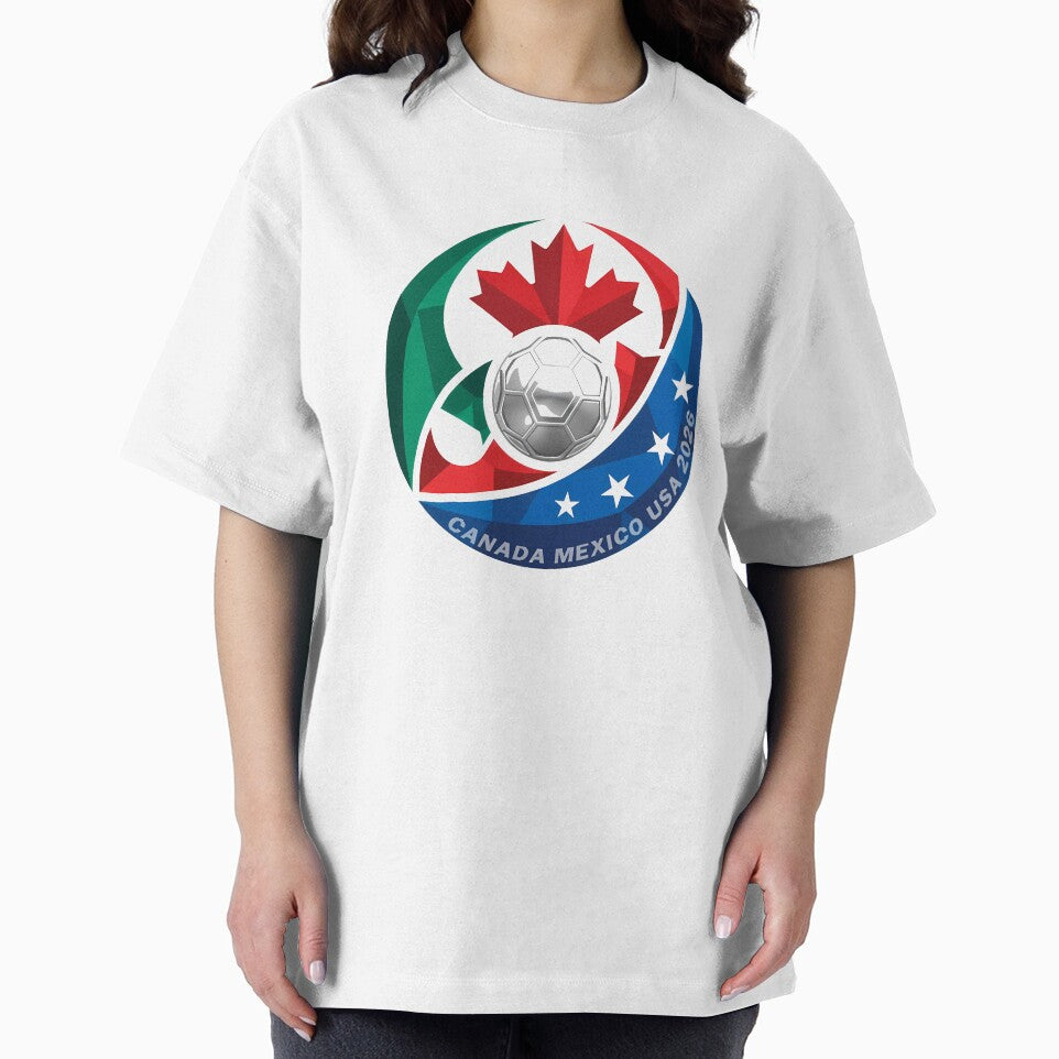 Canada Mexico USA 2026 Round Soccer Emblem Cup _83488590 by gidget-gadget Unisex , , , Long Sleeve Tee