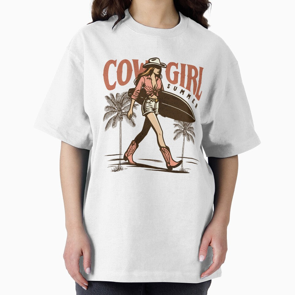 Cowgirl Summer – Retro Western Surfing Design by Aredbox