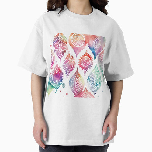 A Bohemian Feather Pastel Watercolor Print - Boho Chic Patterns by GVRDesign