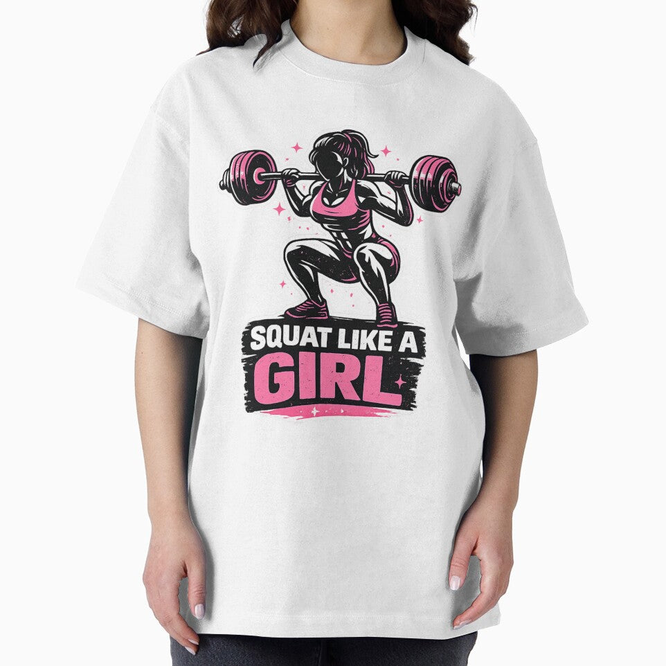 Squat Like a Girl – Women Fitness Motivation Design by Shopchid
