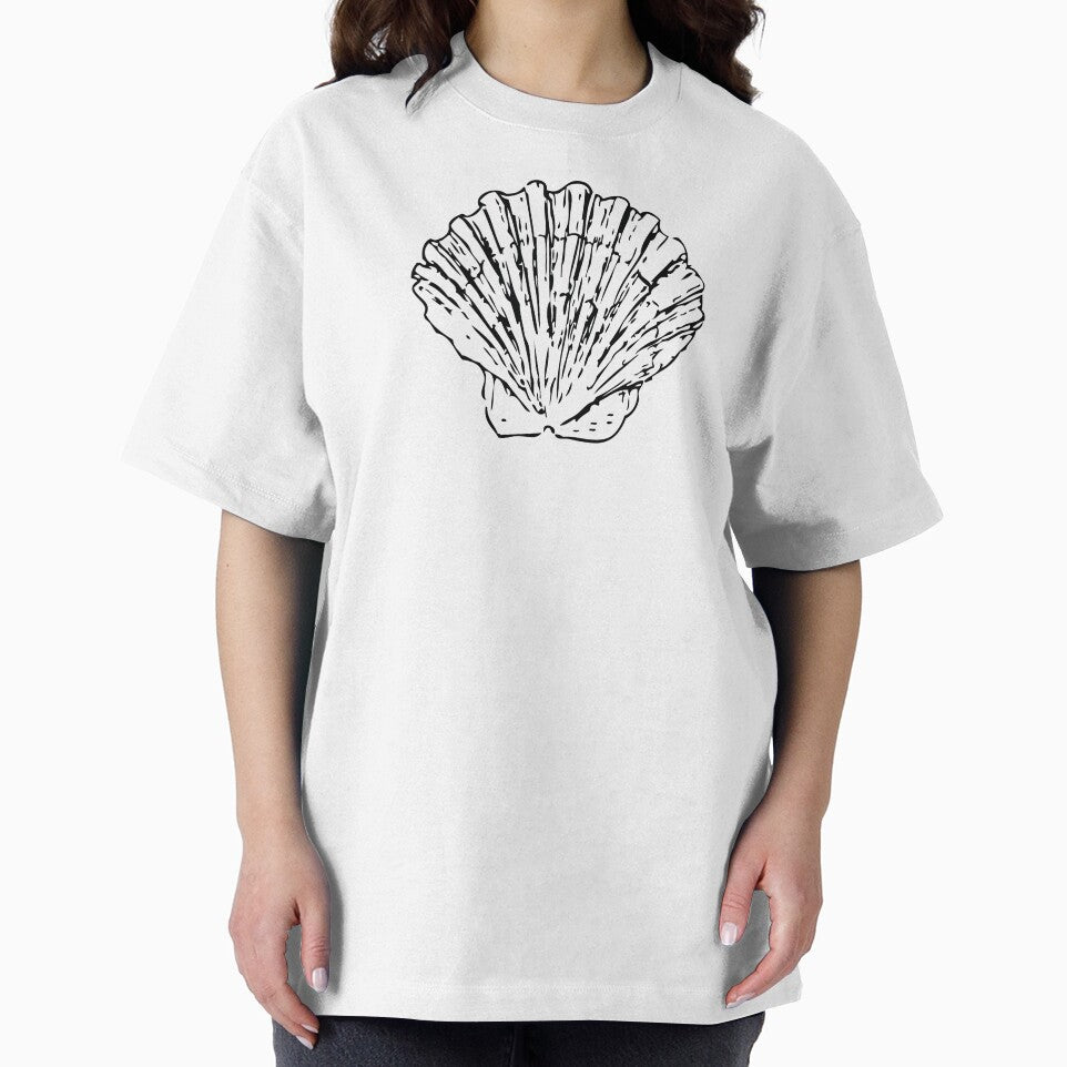 Vintage Style Scallop Shell Coastal by Jason Gunti