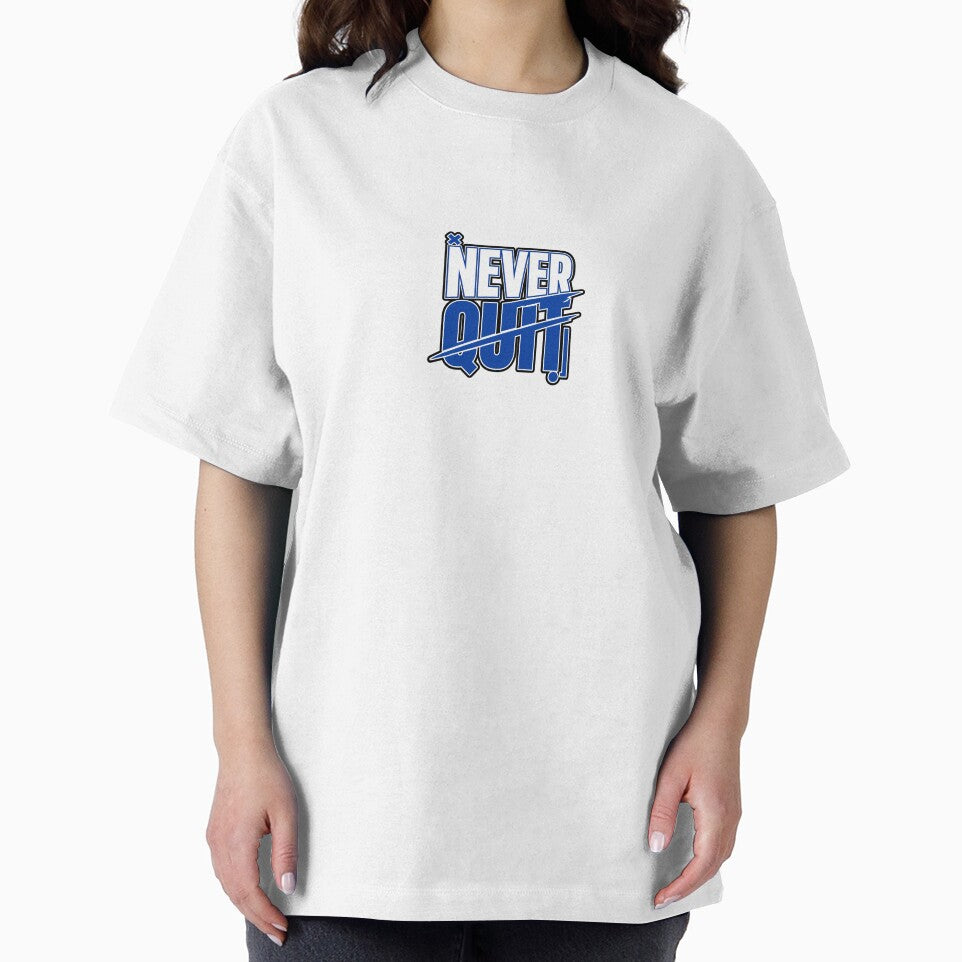 Never Quit Graphic Shirt – Motivation Quote Daily Wear by ElegantPaws