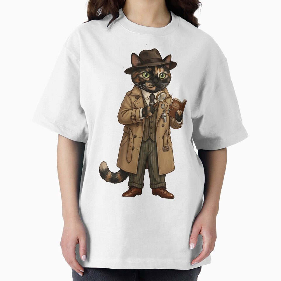 Detective Tortoiseshell Cat Mystery Investigator Noir Kitty by Martin's_Design