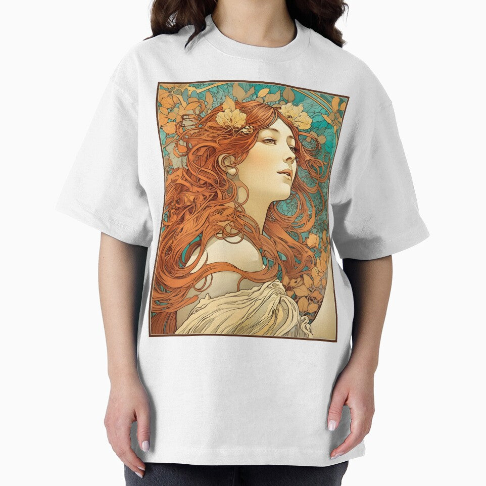 Goddess of Summer Alphonse Mucha Style Illustration by John-NW-Shop
