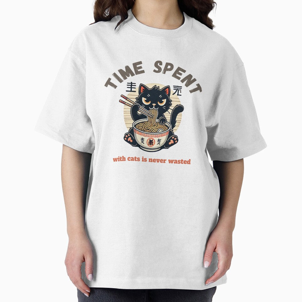 Noodle Cat Shirt, Ramen Cat, Foodie Lover, Black Cat Noodle, Retro Cat, Cat Lover Sweatshirts, Black Cat, by Matrixstore