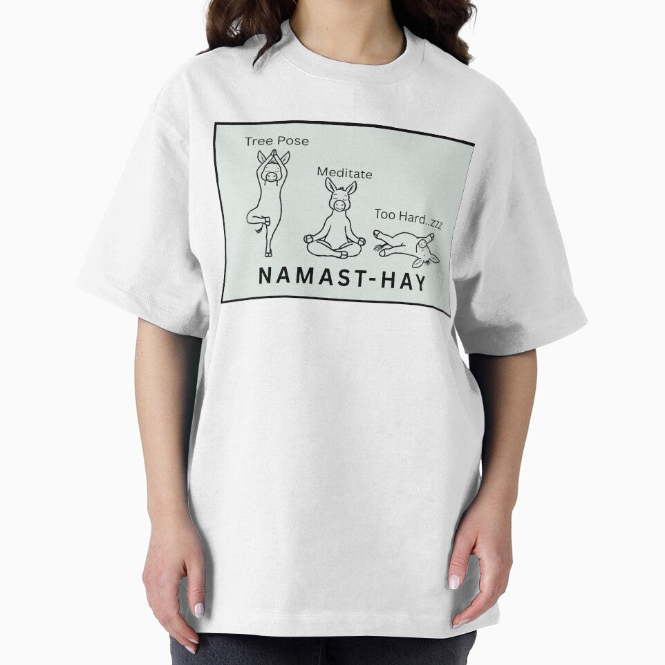 Yoga Pose Funny Animal Print by OneStopDonkeyShop