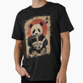 Panda eating ramen - vintage paint by Gaviani Design Studio
