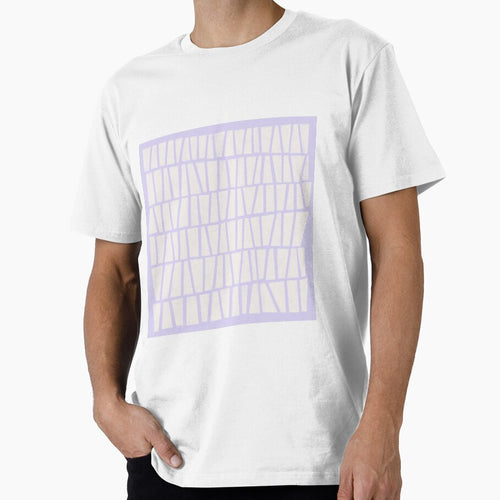 Abstract cell geometric pattern (beige-purple) by Aimio