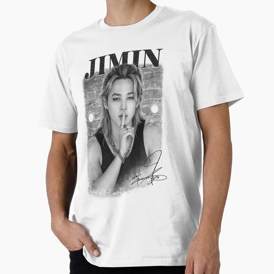 Vintage Kpop Jimin Signature by randomslife Unisex , , , Long Sleeve Tee
