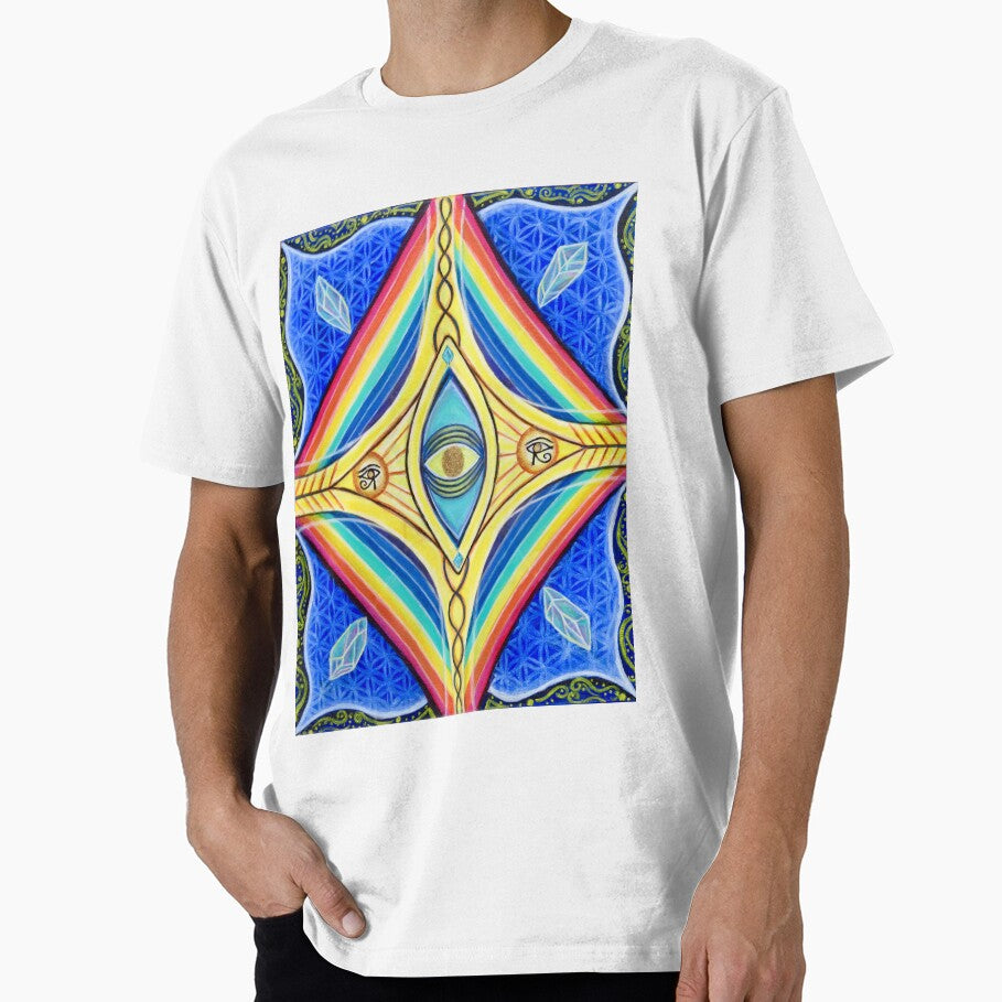 eye of horus ra gold pyramid rainbow sacred geometry protection symbol by mia-phoenix
