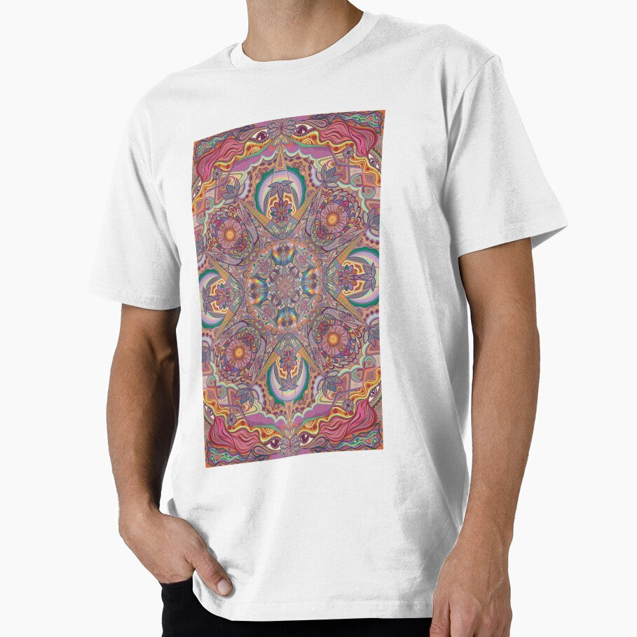 Psychedelic Wild flower power geometric art by loonyleans