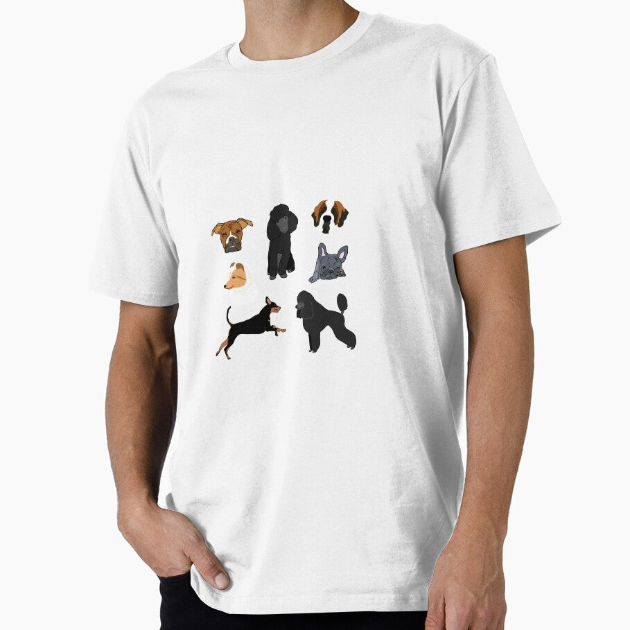 Dog Stickers and Cotton Tote/Shirts by mcdouemm Unisex , , , Long Sleeve Tee