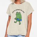 Off to exhale The Shit Funny International Yoga Day Frog Meme by gunaone-design