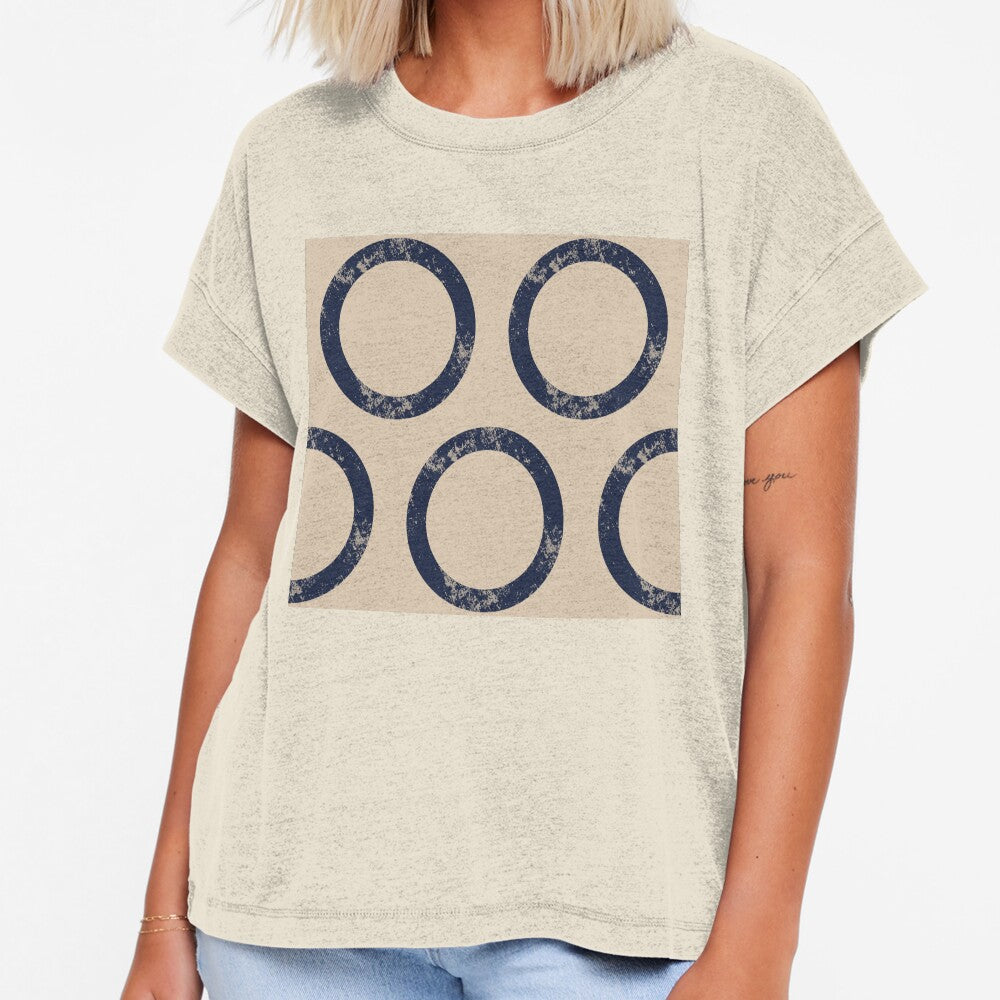 Textured Navy Rings on Tan by PSCSCo